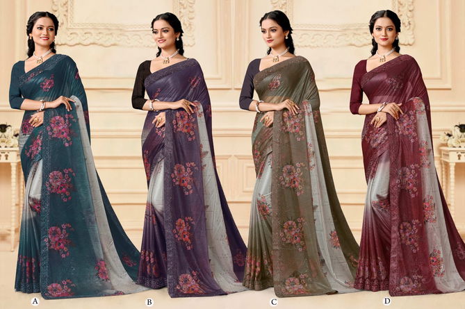 Sangini By Ronisha Lycra Printed Sarees Catalog